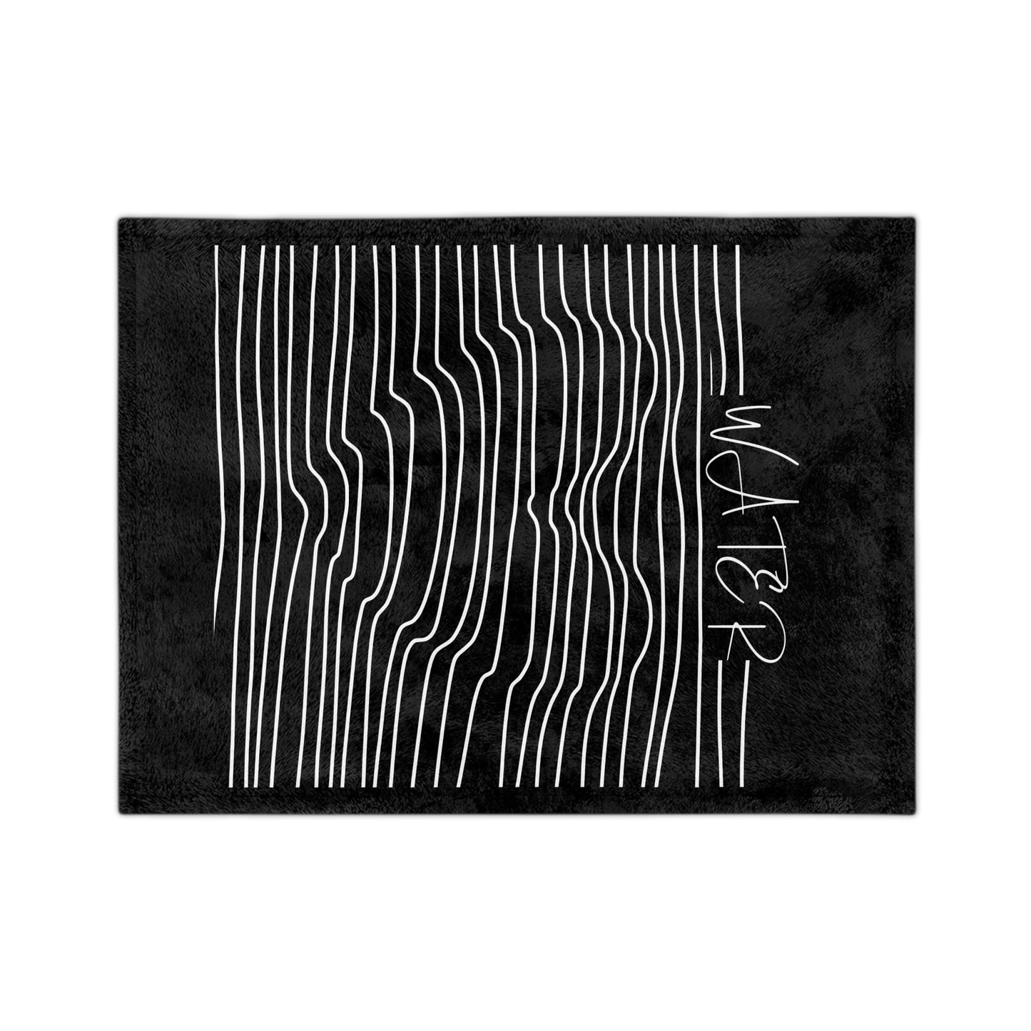 Velveteen Microfiber Blanket Heart Water