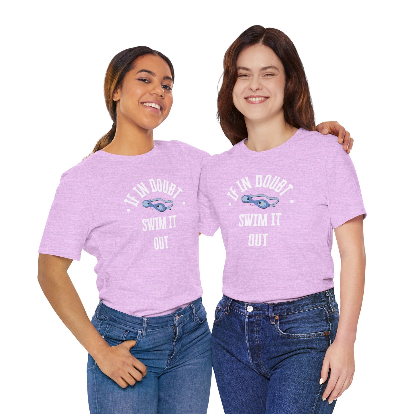 If In Doubt Swim It Out Unisex Jersey Tee - Casual Swimwear Shirt