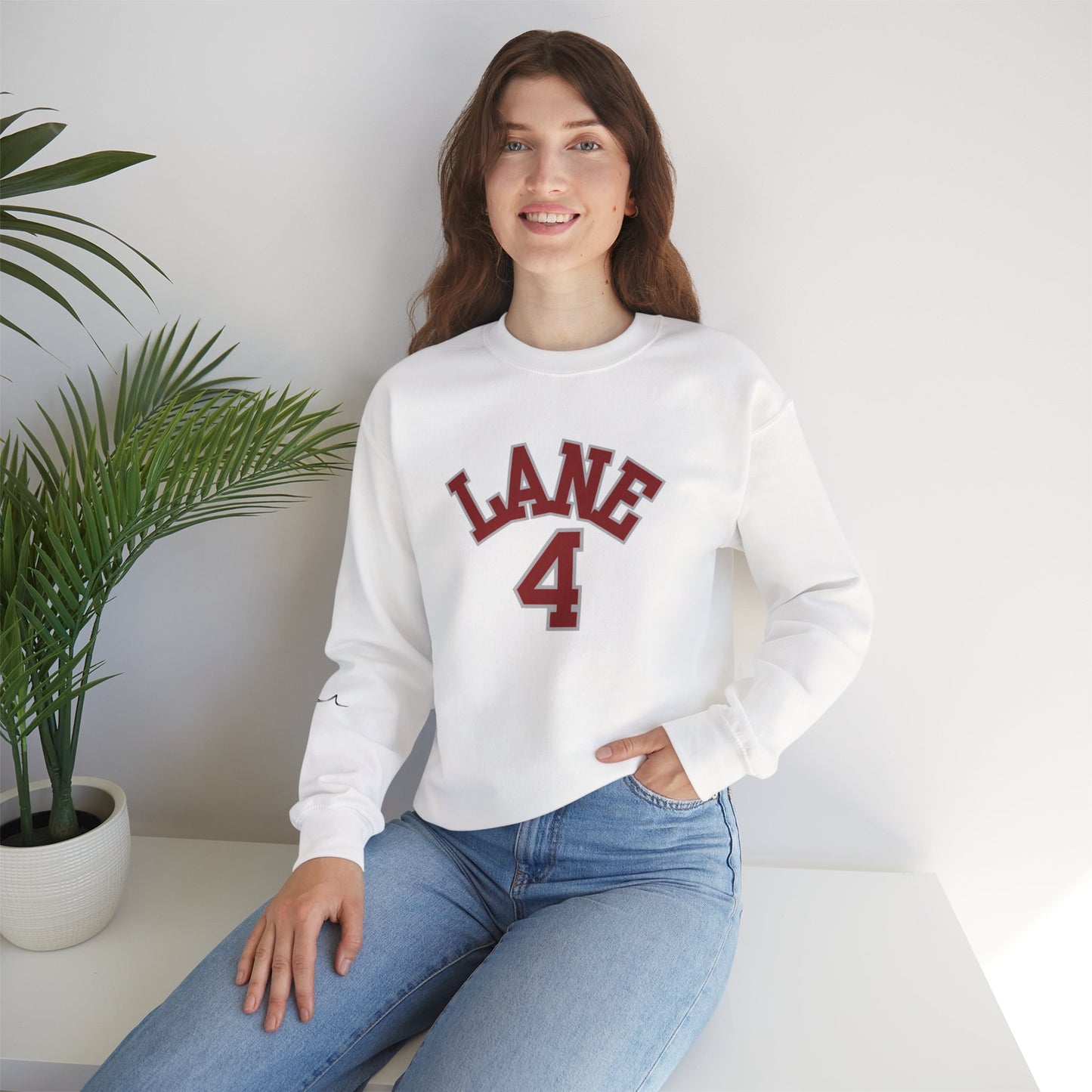 Lane 4 Crewneck Sweatshirt - Best Swimmers Design