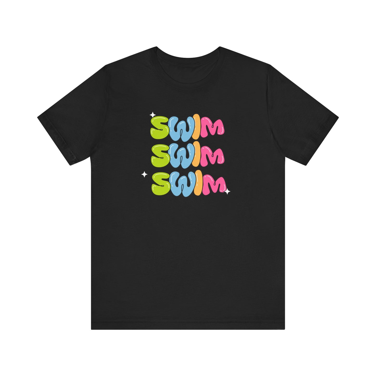 Retro Swim T-Shirt - Unisex Jersey Short Sleeve Tee for Summer Fun