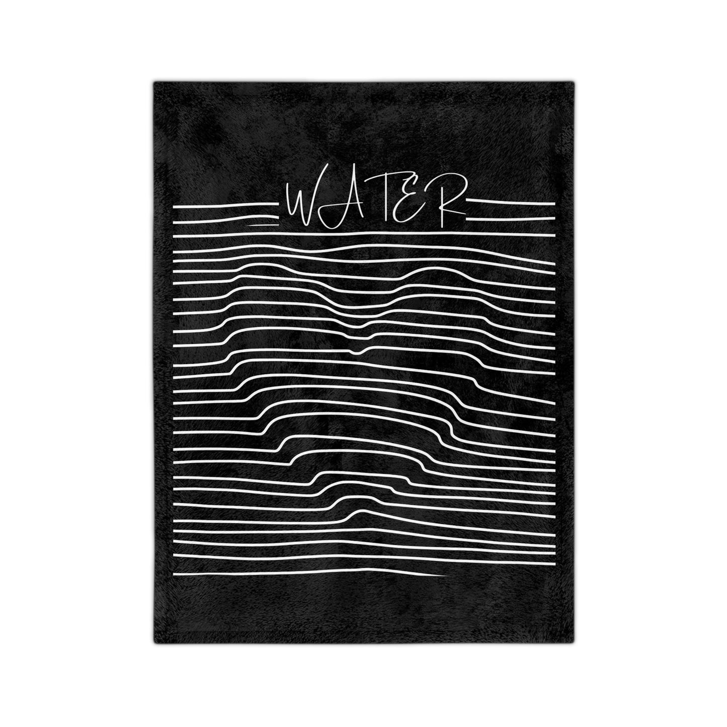 Velveteen Microfiber Blanket Heart Water