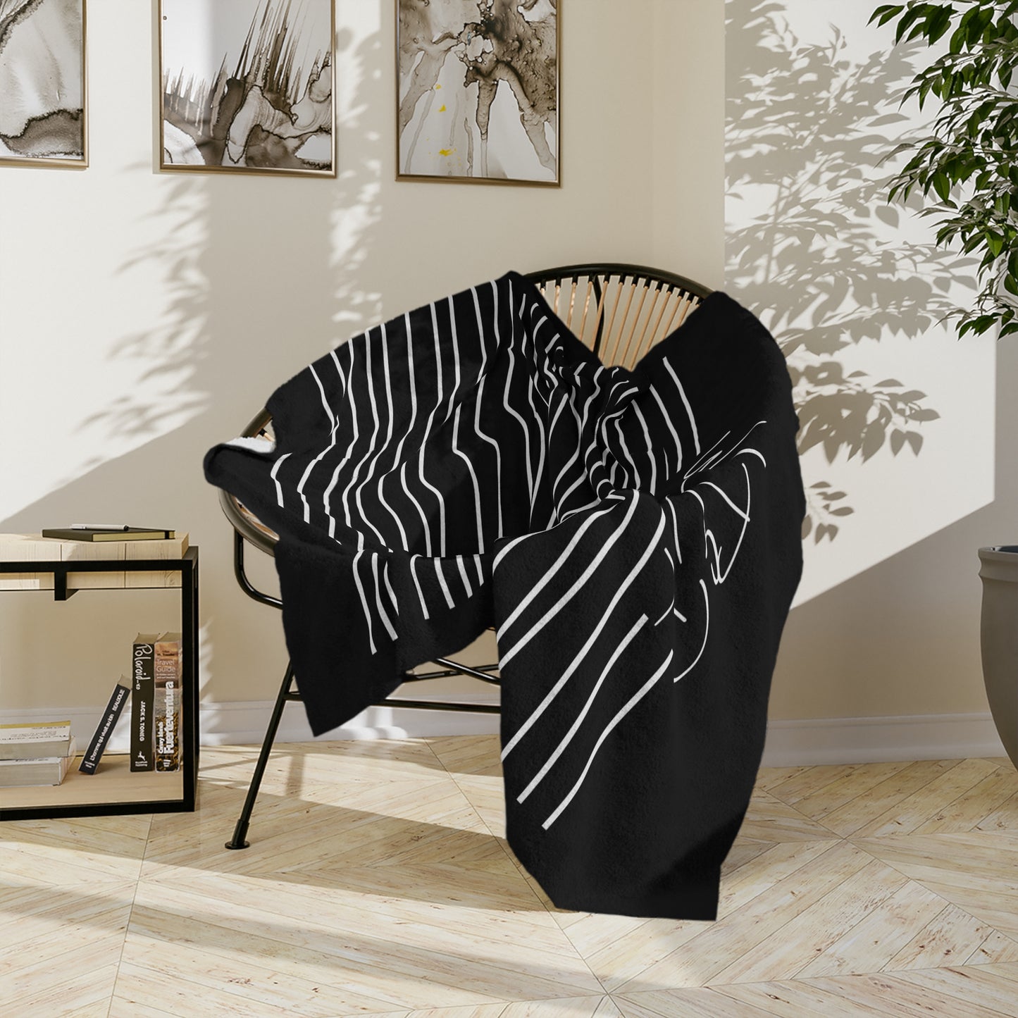 Velveteen Microfiber Blanket Heart Water