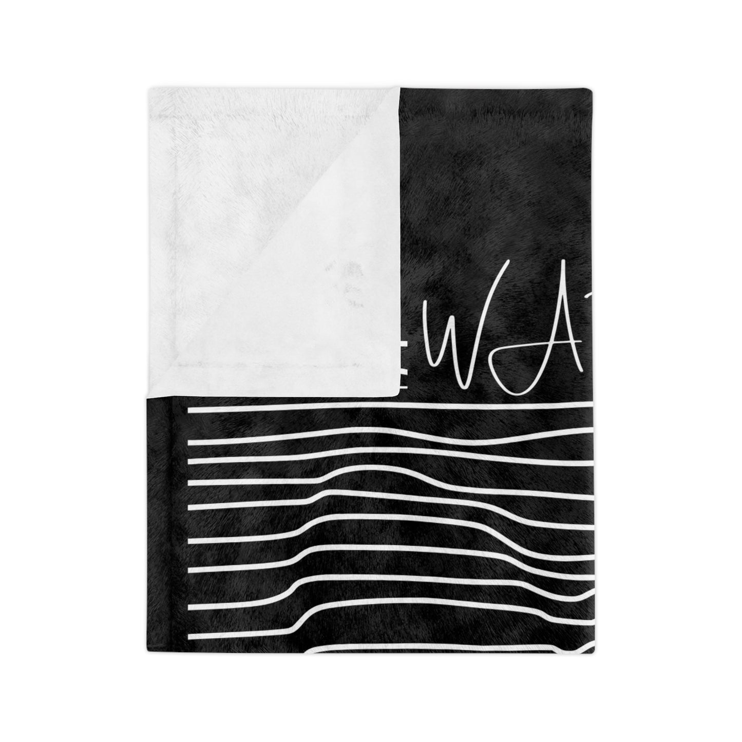 Velveteen Microfiber Blanket Heart Water