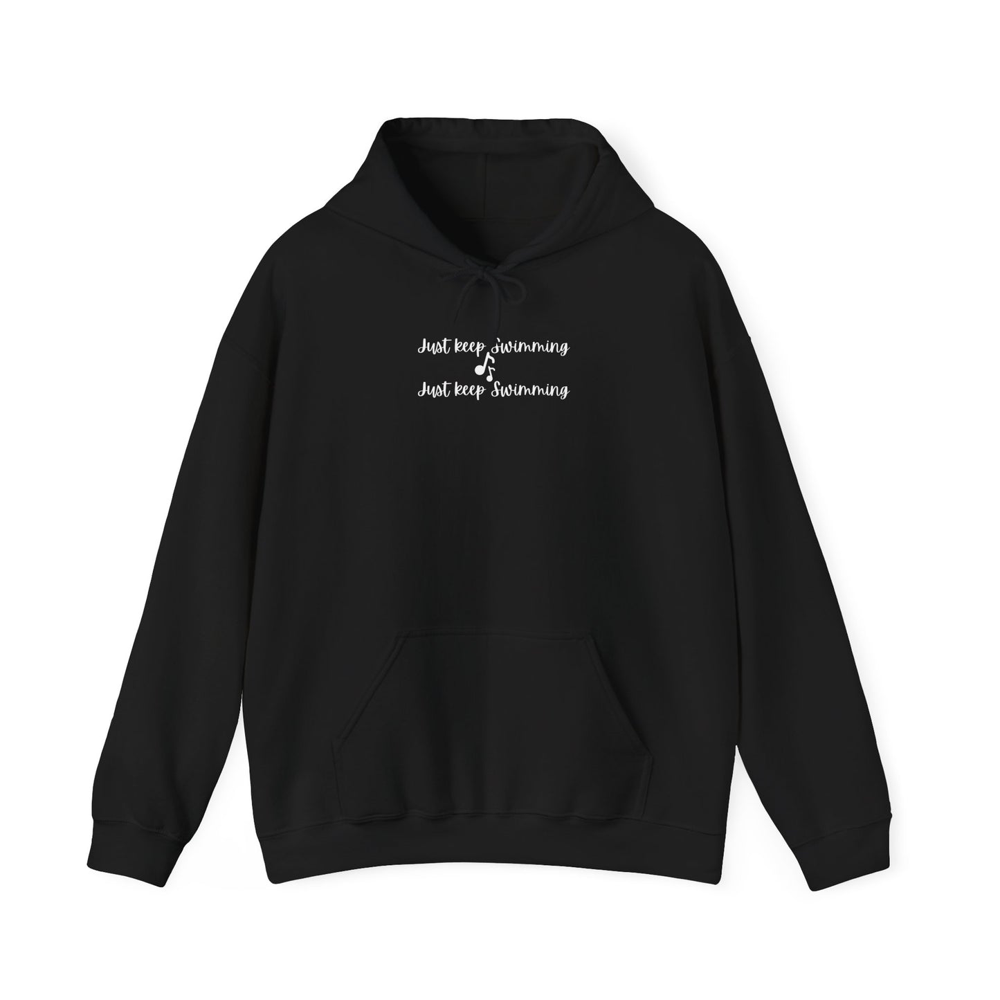 Black Hoodie Swimming Apparel - Just Keep Swimming