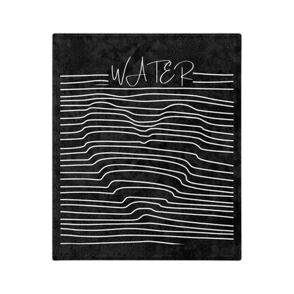 Velveteen Microfiber Blanket Heart Water